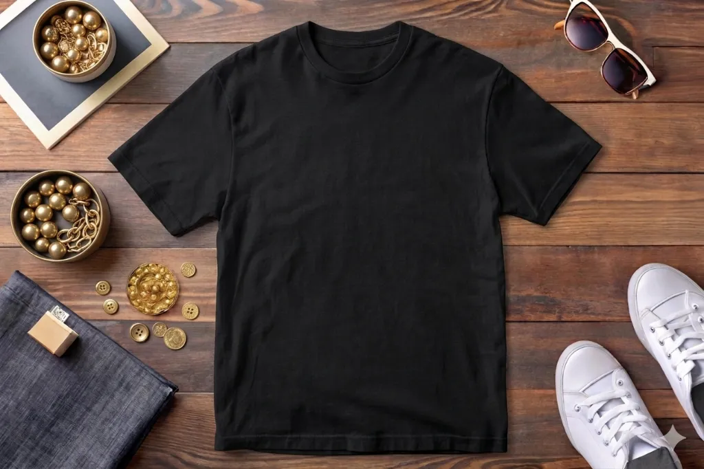Plain black tee cover.webp