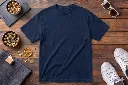 Plain navy blue tee cover.webp