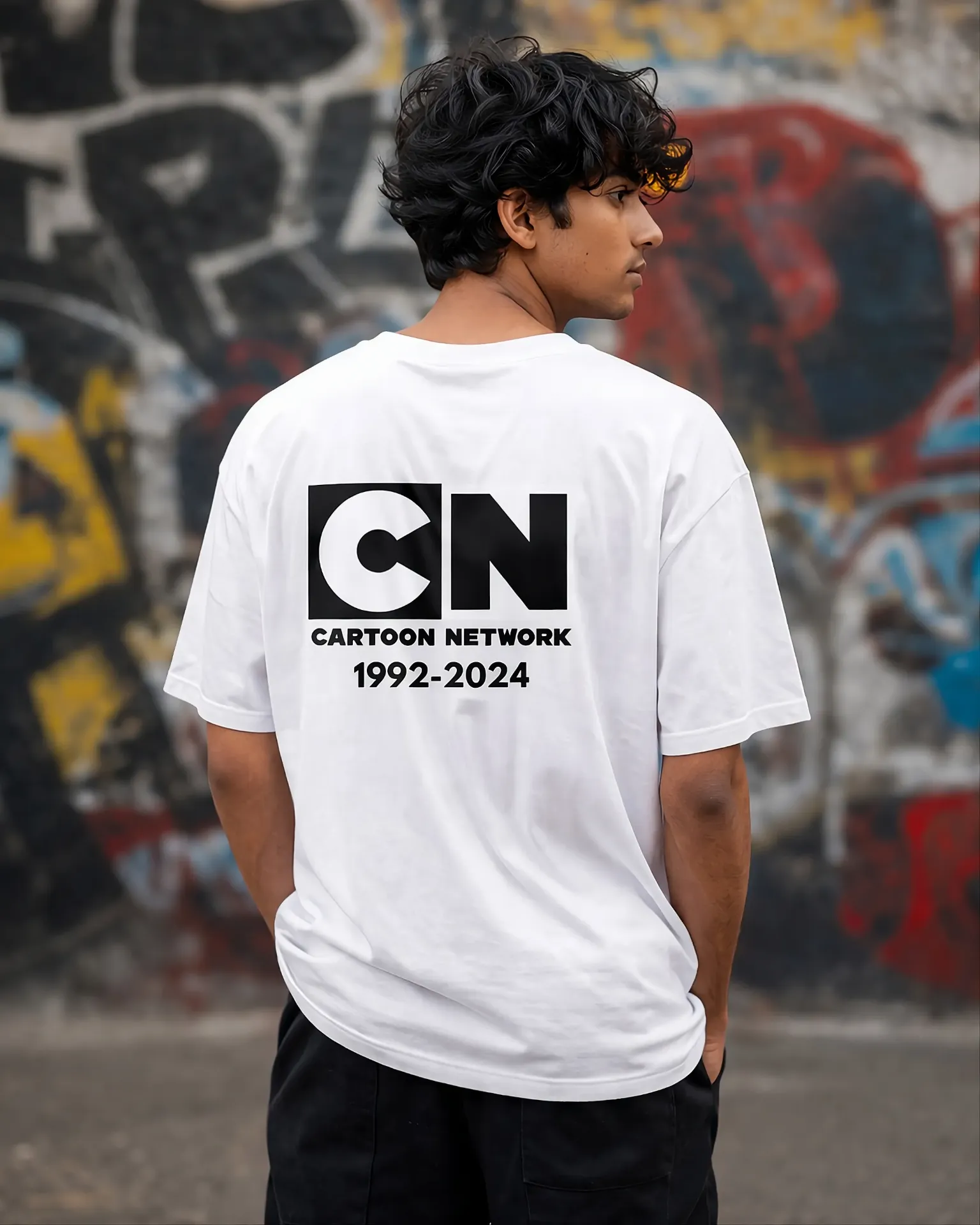 Cartoon Network Logo Oversized T-Shirt