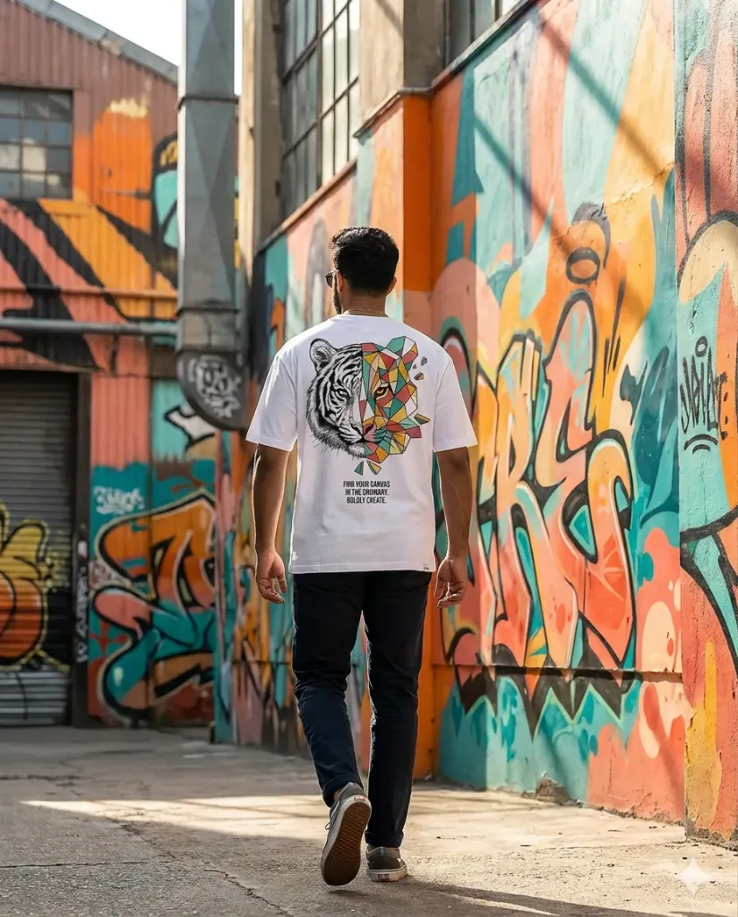 Geo Tiger T-shirt (S)