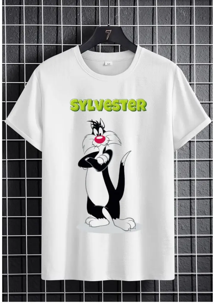 Sufferin Succotash White Tee (small)